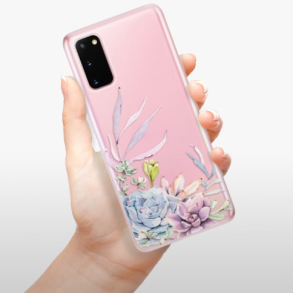 Silikonové pouzdro iSaprio - Samsung Galaxy S20 - Succulent 01