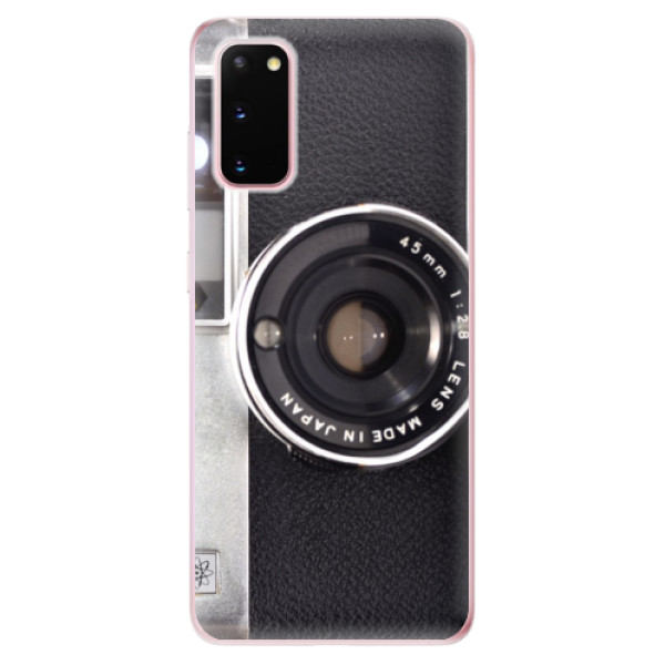 Odolné silikonové pouzdro iSaprio - Vintage Camera 01 na mobil Samsung Galaxy S20 (Odolný silikonový obal, kryt pouzdro iSaprio - Vintage Camera 01 - na mobilní telefon Samsung Galaxy S20)