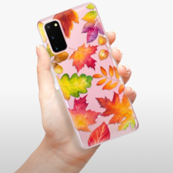 Silikonové pouzdro iSaprio - Samsung Galaxy S20 - Autumn Leaves 01