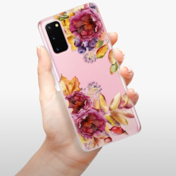 Silikonové pouzdro iSaprio - Samsung Galaxy S20 - Fall Flowers