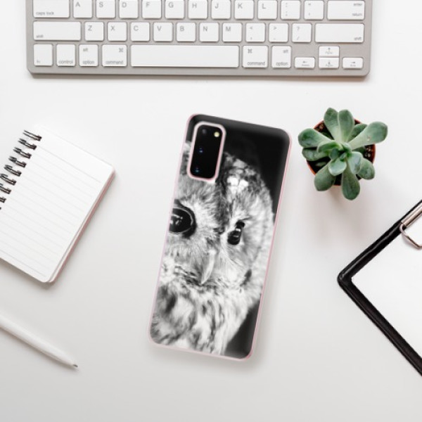 Silikonové pouzdro iSaprio - Samsung Galaxy S20 - BW Owl