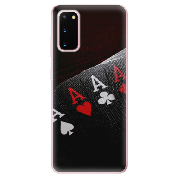 Odolné silikonové pouzdro iSaprio - Poker na mobil Samsung Galaxy S20 (Odolný silikonový obal, kryt pouzdro iSaprio - Poker - na mobilní telefon Samsung Galaxy S20)