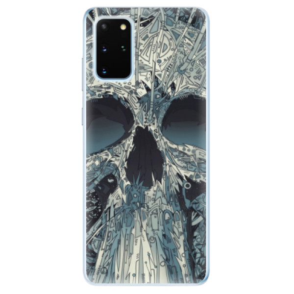 Odolné silikonové pouzdro iSaprio - Abstract Skull na mobil Samsung Galaxy S20 Plus (Odolný silikonový obal, kryt pouzdro iSaprio - Abstract Skull - na mobilní telefon Samsung Galaxy S20 Plus)