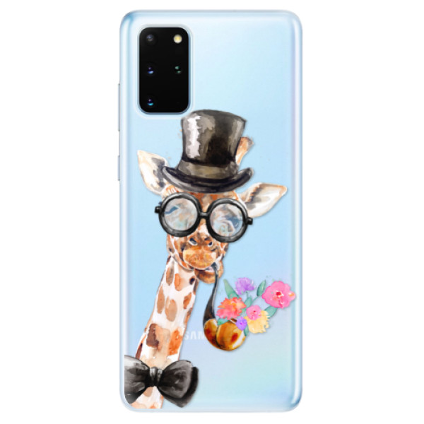 Odolné silikonové pouzdro iSaprio - Sir Giraffe - Samsung Galaxy S20+