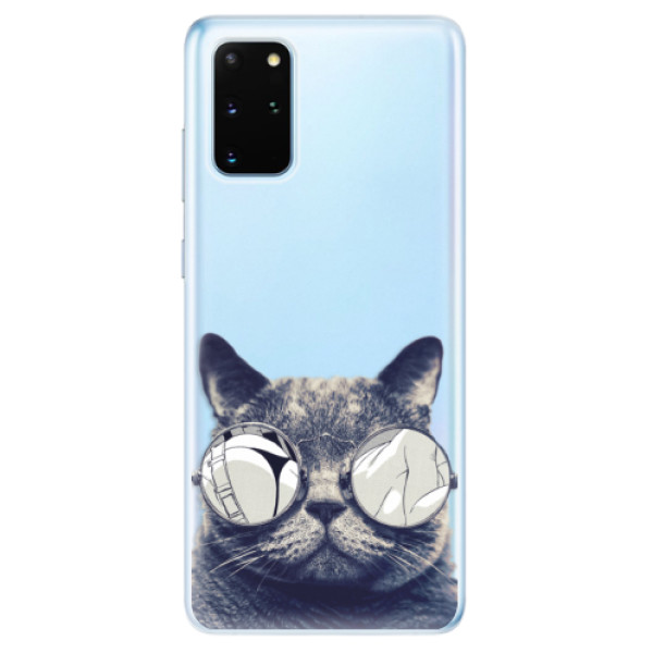 Odolné silikonové pouzdro iSaprio - Crazy Cat 01 na mobil Samsung Galaxy S20 Plus (Odolný silikonový obal, kryt pouzdro iSaprio - Crazy Cat 01 - na mobilní telefon Samsung Galaxy S20 Plus)