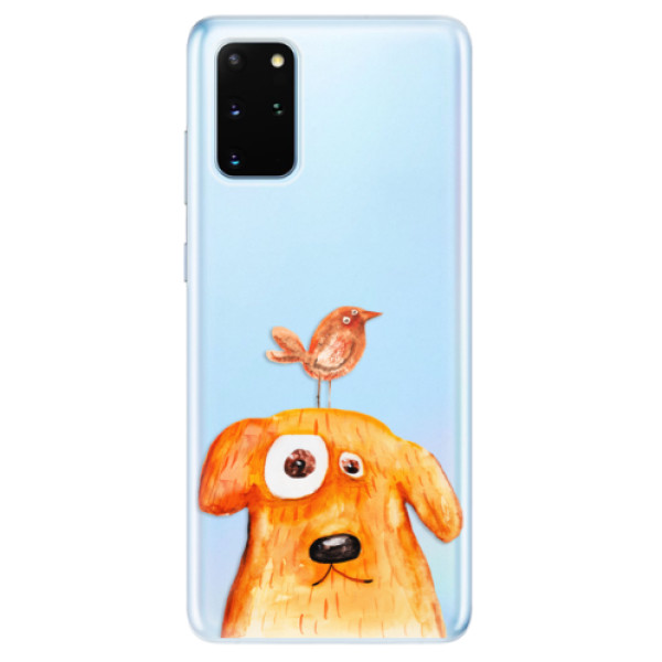 Odolné silikonové pouzdro iSaprio - Dog And Bird - Samsung Galaxy S20+