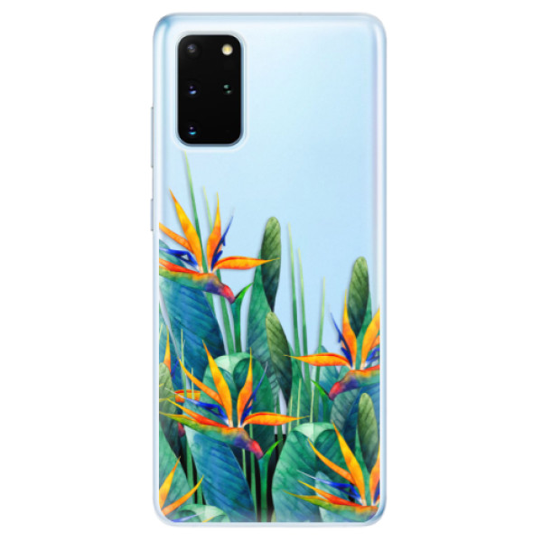 Odolné silikonové pouzdro iSaprio - Exotic Flowers - Samsung Galaxy S20+