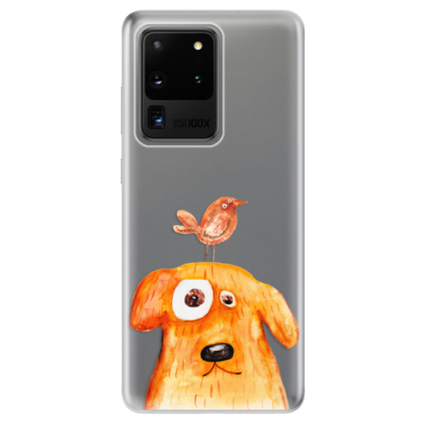 Odolné silikonové pouzdro iSaprio - Dog And Bird - Samsung Galaxy S20 Ultra