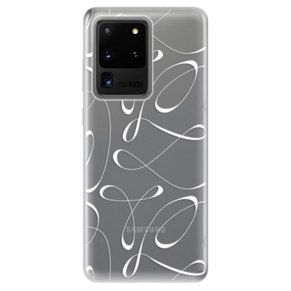 Odolné silikonové pouzdro iSaprio - Fancy - white - Samsung Galaxy S20 Ultra