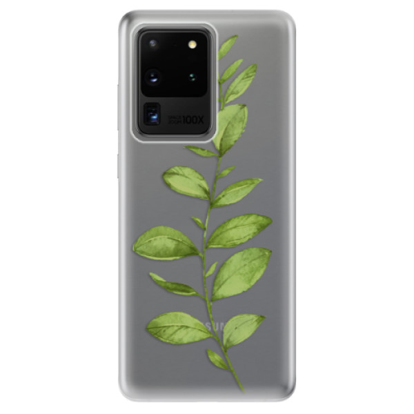 Odolné silikonové pouzdro iSaprio - Green Plant 01 - Samsung Galaxy S20 Ultra