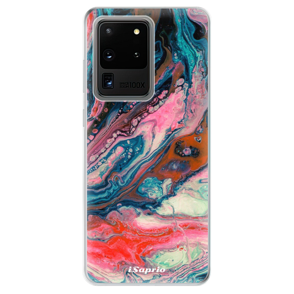 Odolné silikonové pouzdro iSaprio - Abstract Paint 01 - Samsung Galaxy S20 Ultra
