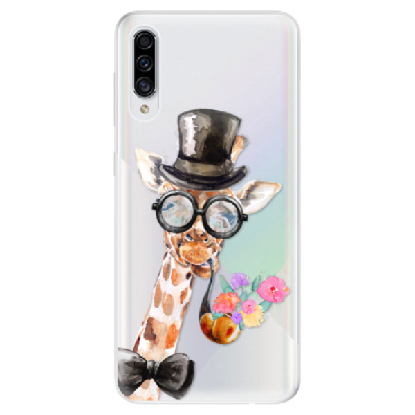 Levně Odolné silikonové pouzdro iSaprio - Sir Giraffe - Samsung Galaxy A30s