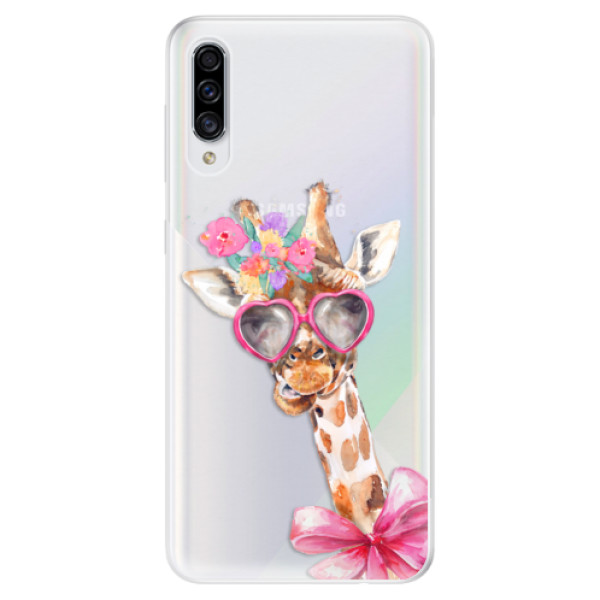 Levně Odolné silikonové pouzdro iSaprio - Lady Giraffe - Samsung Galaxy A30s