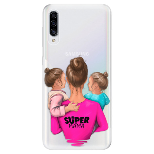 Odolné silikonové pouzdro iSaprio - Super Mama - Two Girls - Samsung Galaxy A30s