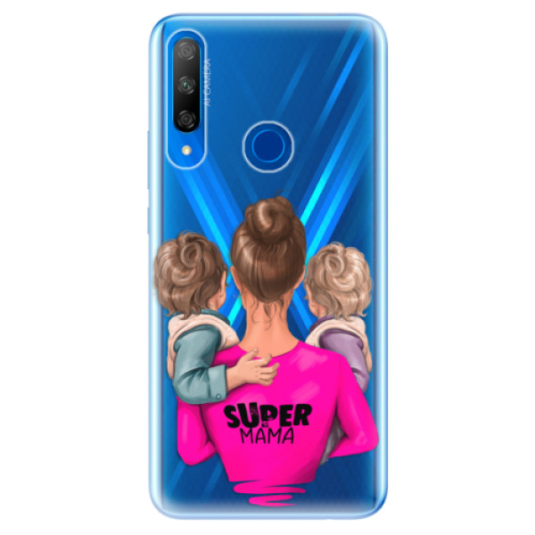 Odolné silikonové pouzdro iSaprio - Super Mama - Two Boys - Huawei Honor 9X
