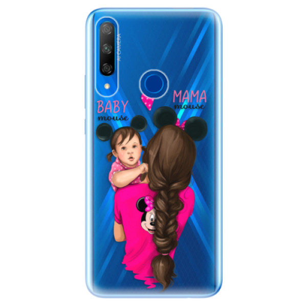 Odolné silikonové pouzdro iSaprio - Mama Mouse Brunette and Girl - Huawei Honor 9X