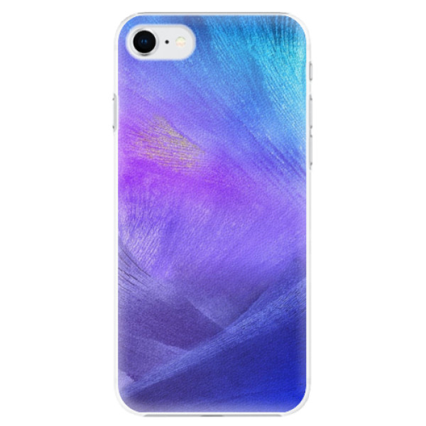 Plastové pouzdro iSaprio - Purple Feathers - iPhone SE 2020