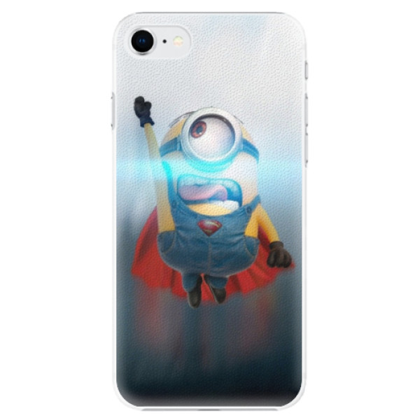 Plastové pouzdro iSaprio - Mimons Superman 02 na mobil Apple iPhone SE 2020 / Apple iPhone SE 2022 (Plastový kryt, obal, pouzdro iSaprio - Mimons Superman 02 - na mobilní telefon Apple iPhone SE 2020 / Apple iPhone SE 2022)