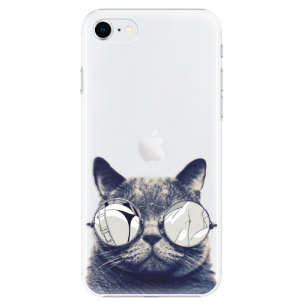 Plastové pouzdro iSaprio - Crazy Cat 01 - iPhone SE 2020