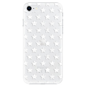 Plastové pouzdro iSaprio - Stars Pattern - white na mobil Apple iPhone SE 2020 / Apple iPhone SE 2022 - výprodej