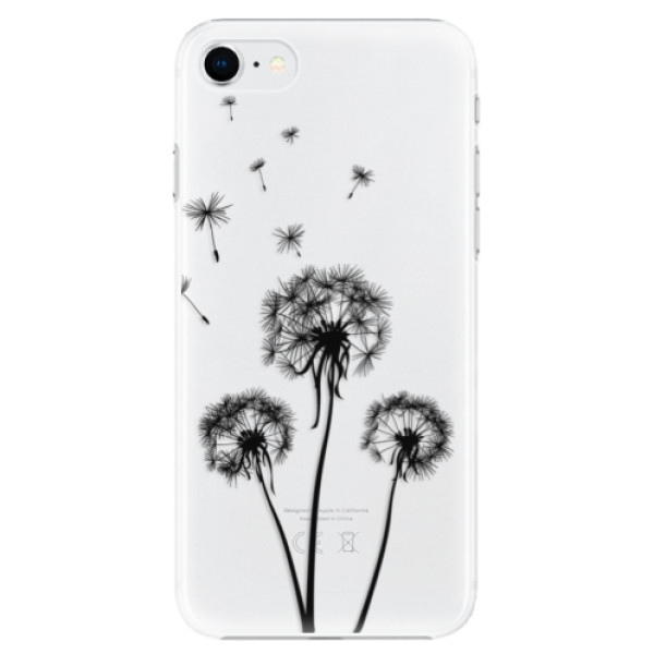 Plastové pouzdro iSaprio - Three Dandelions - black - iPhone SE 2020
