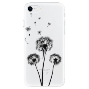 Plastové pouzdro iSaprio - Three Dandelions - black na mobil Apple iPhone SE 2020 / Apple iPhone SE 2022