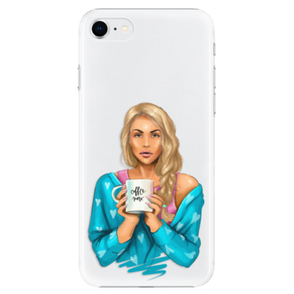 Plastové pouzdro iSaprio - Coffe Now - Blond - iPhone SE 2020