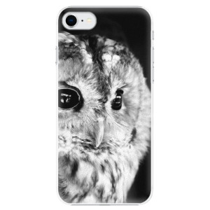 Plastové pouzdro iSaprio - BW Owl na mobil Apple iPhone SE 2020 / Apple iPhone SE 2022