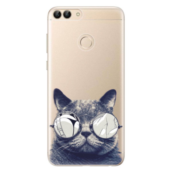 Odolné silikonové pouzdro iSaprio - Crazy Cat 01 - Huawei P Smart