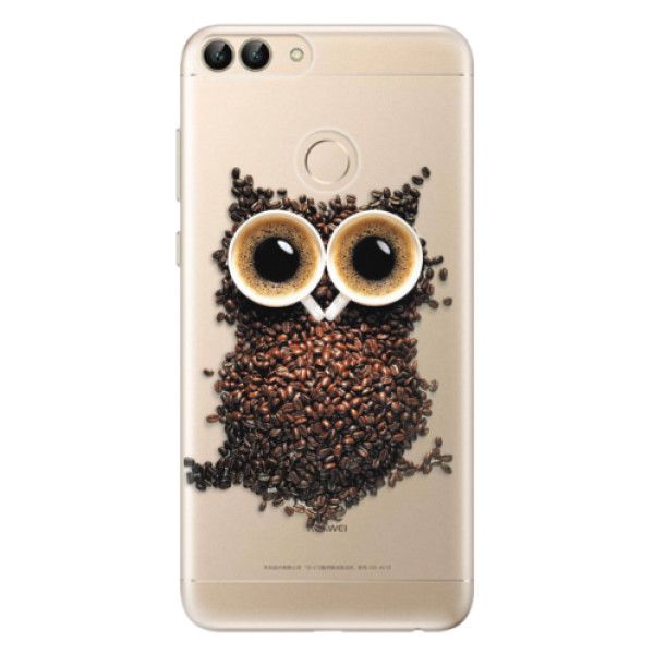 Odolné silikonové pouzdro iSaprio - Owl And Coffee - Huawei P Smart