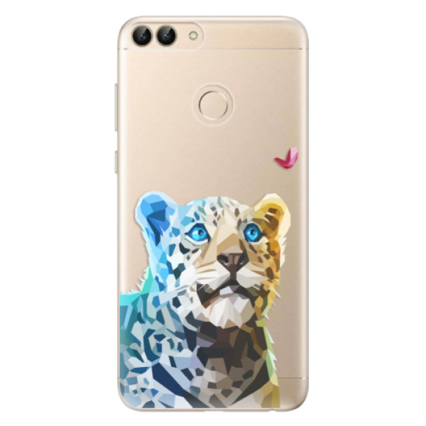 Odolné silikonové pouzdro iSaprio - Leopard With Butterfly - Huawei P Smart