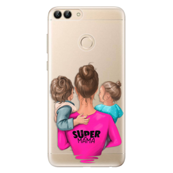 Odolné silikonové pouzdro iSaprio - Super Mama - Boy and Girl - Huawei P Smart