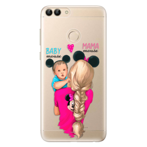 Odolné silikonové pouzdro iSaprio - Mama Mouse Blonde and Boy - Huawei P Smart