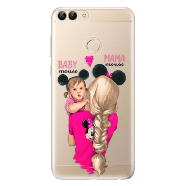 Odolné silikonové pouzdro iSaprio - Mama Mouse Blond and Girl - Huawei P Smart
