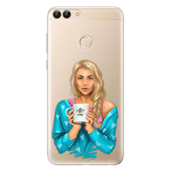 Odolné silikonové pouzdro iSaprio - Coffe Now - Blond - Huawei P Smart