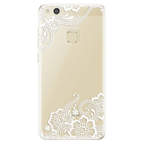Odolné silikonové pouzdro iSaprio - White Lace 02 - Huawei P10 Lite