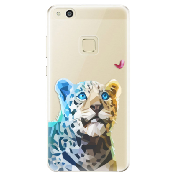 Odolné silikonové pouzdro iSaprio - Leopard With Butterfly - Huawei P10 Lite