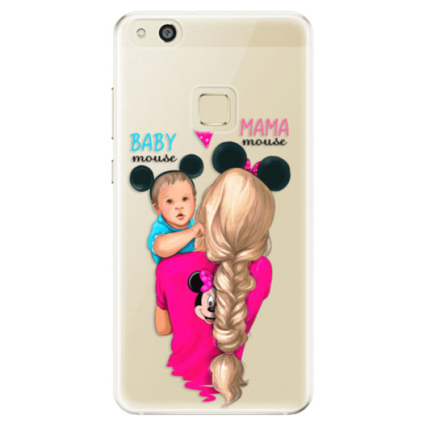 Odolné silikonové pouzdro iSaprio - Mama Mouse Blonde and Boy - Huawei P10 Lite