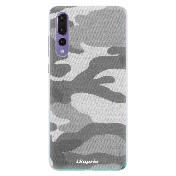 Odolné silikonové pouzdro iSaprio - Gray Camuflage 02 - Huawei P20 Pro