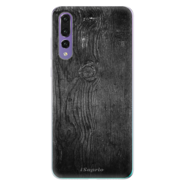 Odolné silikonové pouzdro iSaprio - Black Wood 13 na mobil Huawei P20 Pro (Odolný silikonový kryt, obal, pouzdro iSaprio s motivem Black Wood 13 na mobilní telefon Huawei P20 Pro)