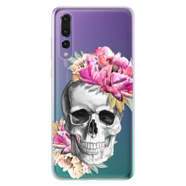 Odolné silikonové pouzdro iSaprio - Pretty Skull - Huawei P20 Pro