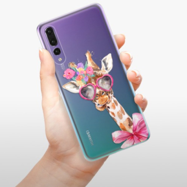 Silikonové pouzdro iSaprio - Huawei P20 Pro - Lady Giraffe