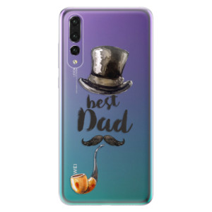 Odolné silikonové pouzdro iSaprio - Best Dad na mobil Huawei P20 Pro