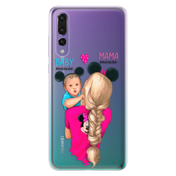 Odolné silikonové pouzdro iSaprio - Mama Mouse Blonde and Boy - Huawei P20 Pro