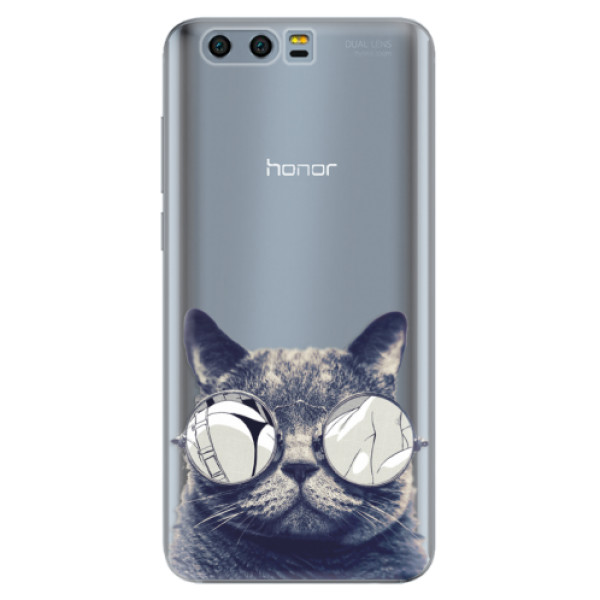 Odolné silikonové pouzdro iSaprio - Crazy Cat 01 - Huawei Honor 9