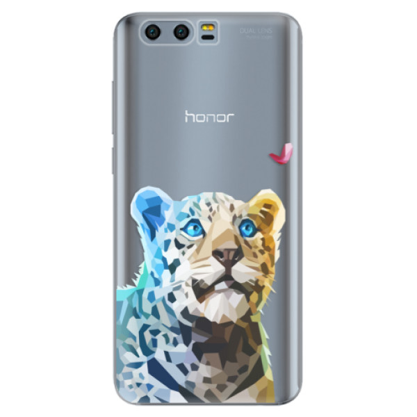 Odolné silikonové pouzdro iSaprio - Leopard With Butterfly - Huawei Honor 9