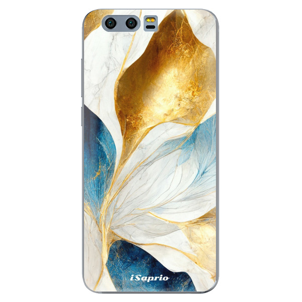 Odolné silikonové pouzdro iSaprio - Blue Leaves - Huawei Honor 9