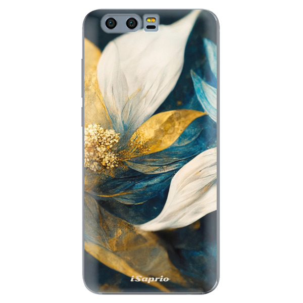 Odolné silikonové pouzdro iSaprio - Gold Petals - Huawei Honor 9