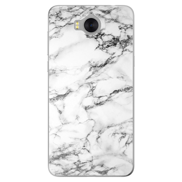 Odolné silikonové pouzdro iSaprio - White Marble 01 - Huawei Y5 2017 / Y6 2017