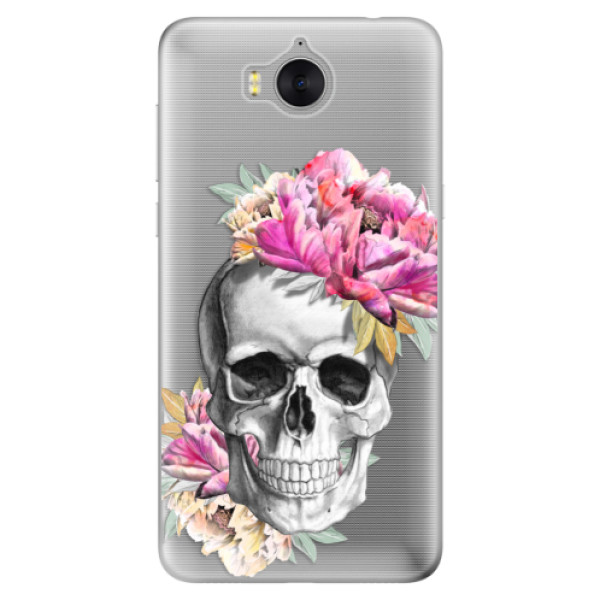 Odolné silikonové pouzdro iSaprio - Pretty Skull - Huawei Y5 2017 / Y6 2017